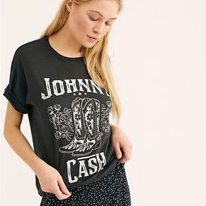 Daydreamer for Free People Johnny Cash band tee
